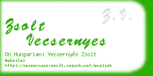 zsolt vecsernyes business card